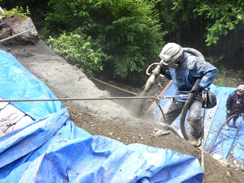 甘楽町秋畑 施工中 1