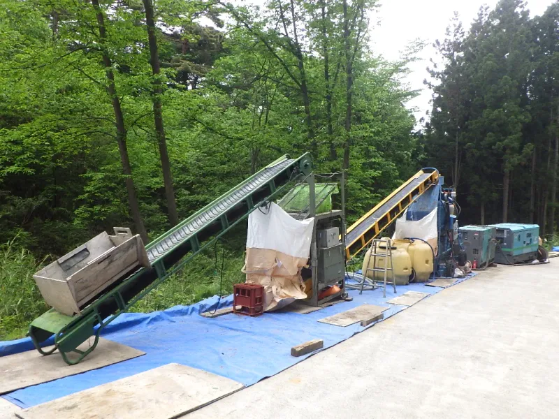 高山村中山 施工中 1